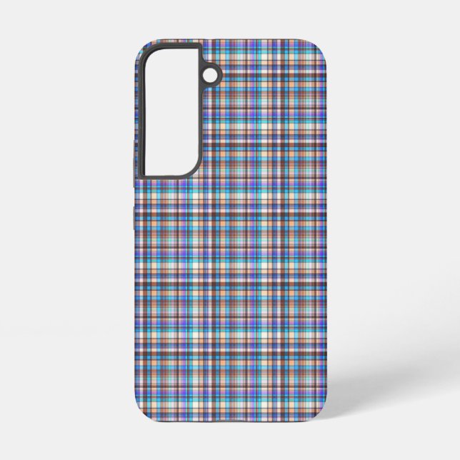 Plaid Fabric Chequered Print Pattern-57688 Samsung Galaxy S22 Case (Back)