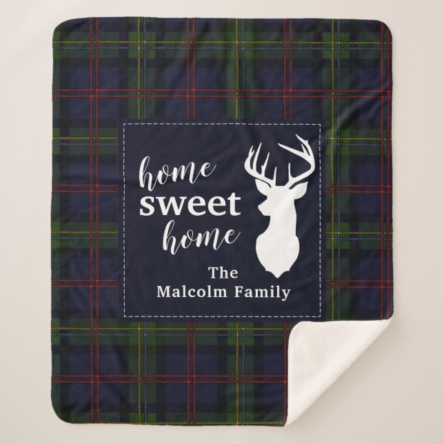 Plaid Family Holiday Clan Malcolm Custom Tartan (Devant)