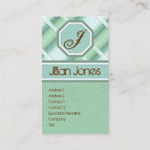 Plaid Fashion Business Cards