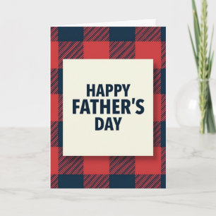 Plaid Fathers Day Card