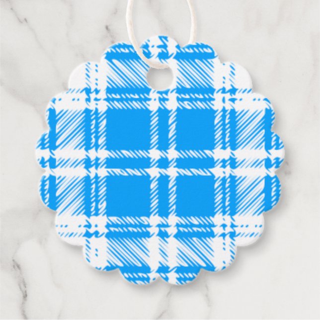 Plaid Favor Tags (Front)