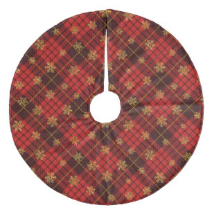 Plaid Fleece Tree Skirt