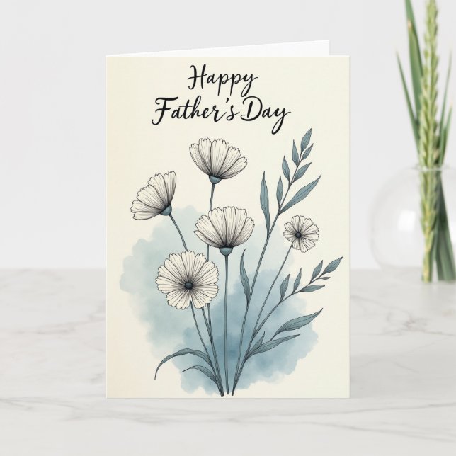 Plaid Foliage Affection Card (Front)