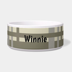 Plaid gray and cream