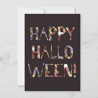 Plaid Happy Halloween Invitation