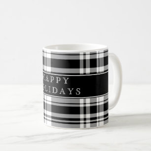 Plaid Happy Holidays Coffee Mug