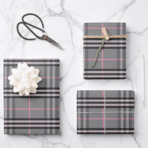 Plaid Hatter Wrapping Paper Sheet