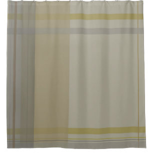 plaid in gold, silver copper, greys & beiges