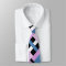 Plaid in Slate Blue, Orchid, Black & White
