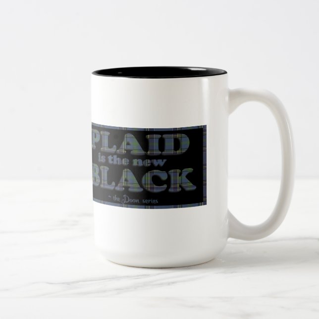 Plaid is the New Black Two-Tone Coffee Mug (Right)