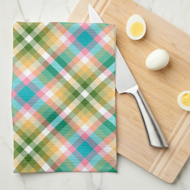 Plaid Kitchen Towel (Quarter Fold)