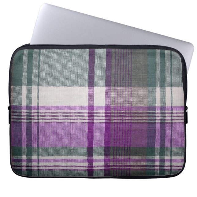 Plaid Laptop Sleeve (Front)