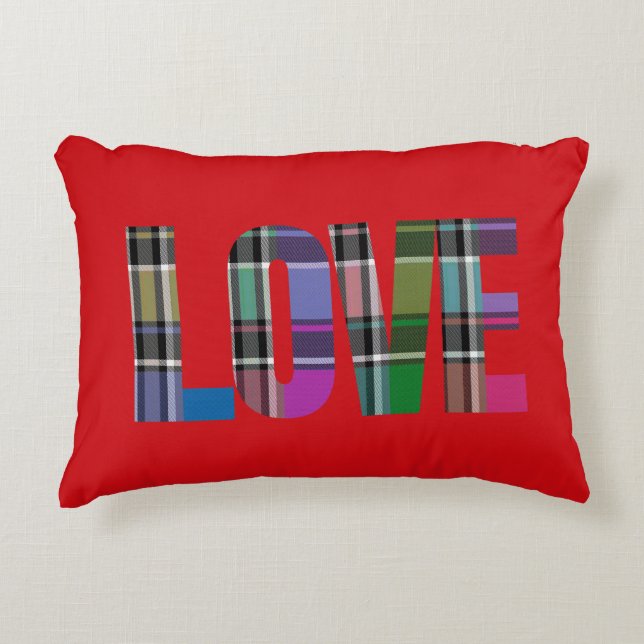 Plaid Love Accent Coussin par HAMbyWG (Devant)