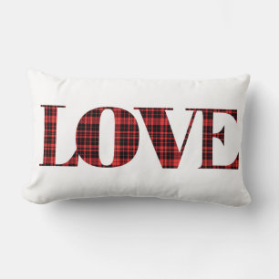 Plaid LOVE Pillow