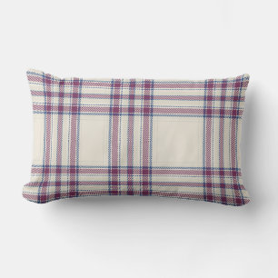 Plaid Lumbar Decorative Pillow