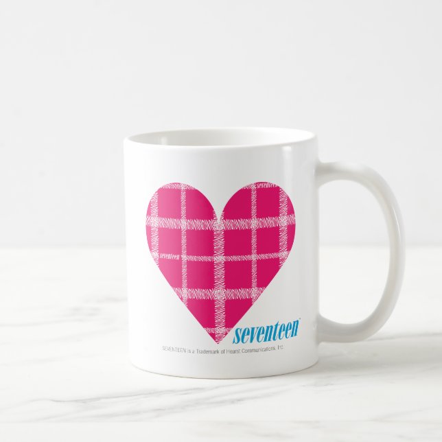Plaid Magenta 2 Coffee Mug (Right)