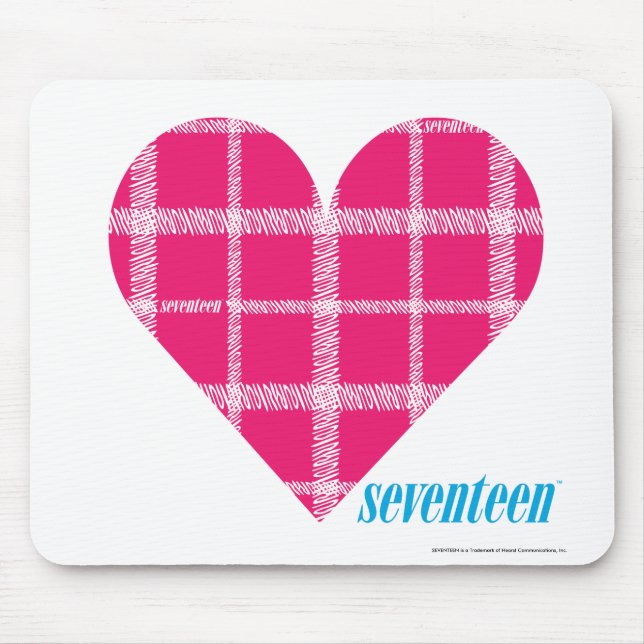 Plaid Magenta 2 Mouse Pad (Front)