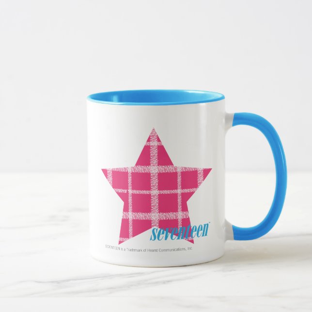 Plaid Magenta 3 Mug (Right)