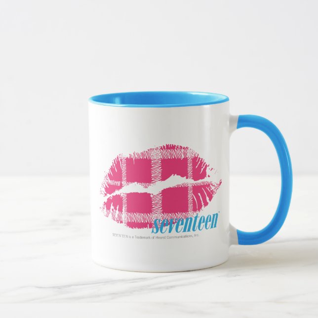 Plaid Magenta Mug (Right)