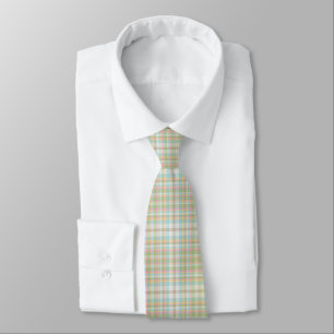 Plaid Men's Tie - Spring Colours {S2D2}