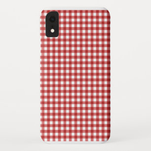 Plaid Minimalist Christmas iPhone XR Case