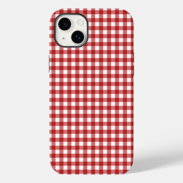 Plaid Minimalist Christmas Case-Mate iPhone Case (Back)