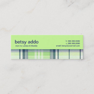 Plaid Mommy Calling Card
