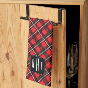 Plaid - Monogram Kitchen Towel