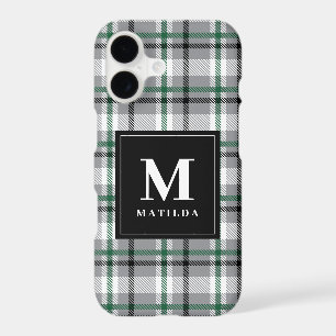 Plaid monogram tartan
