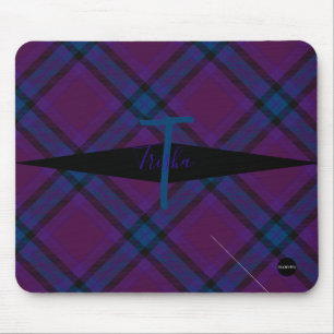 Plaid Mousepad - HAMbyWG - Maroon and Teal