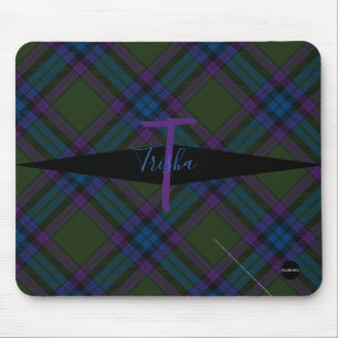 Plaid Mousepad - HAMbyWG - Olive, Purple