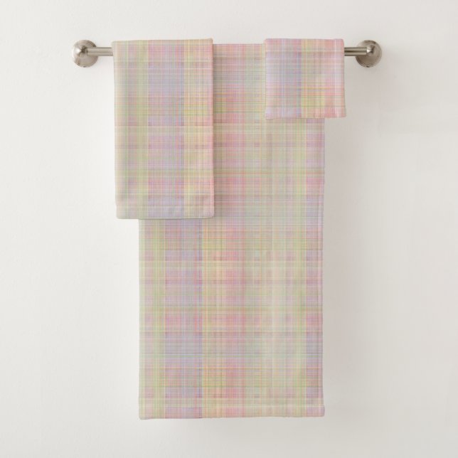 Plaid multicolore Pastel Glen (En situation)