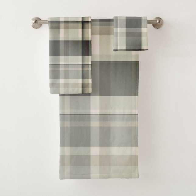 Plaid Neutres Beige, Blis Gris (En situation)