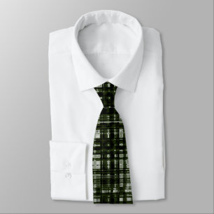 Plaid Olive Green w/Grey Tie