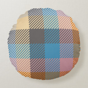 Plaid or tartan vintage abstract, home decor, back round pillow