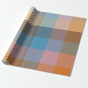 Plaid or tartan vintage abstract, home decor, back wrapping paper