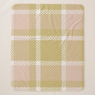 Plaid or tartan vintage background or texture in m sherpa blanket