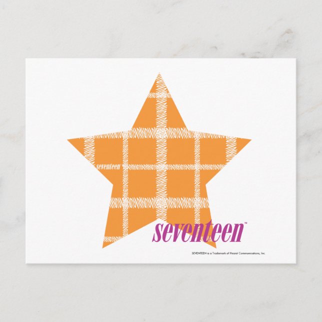 Plaid Orange 2 Postcard (Front)