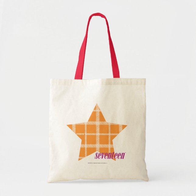 Plaid Orange 2 Tote Bag (Front)