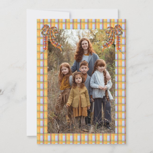 Plaid Orange Blue, Carte photo (Devant)