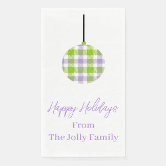 Plaid Ornament Napkin