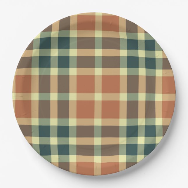 Plaid Paper Plates (Front)