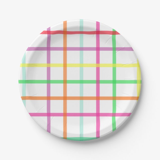 Plaid Paper Plates (Front)