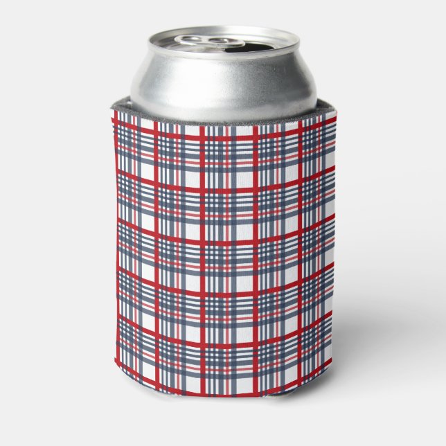 Plaid pattern can cooler (Can Back)