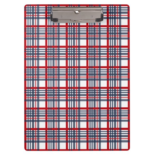 Plaid pattern clipboard (Front)