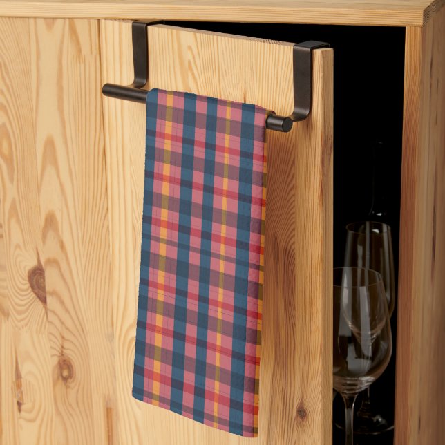 Plaid Pattern Kitchen Towel (Thirds Fold)