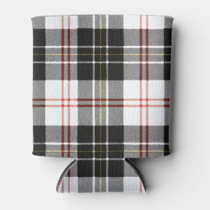 Plaid Pattern: Red Can Cooler