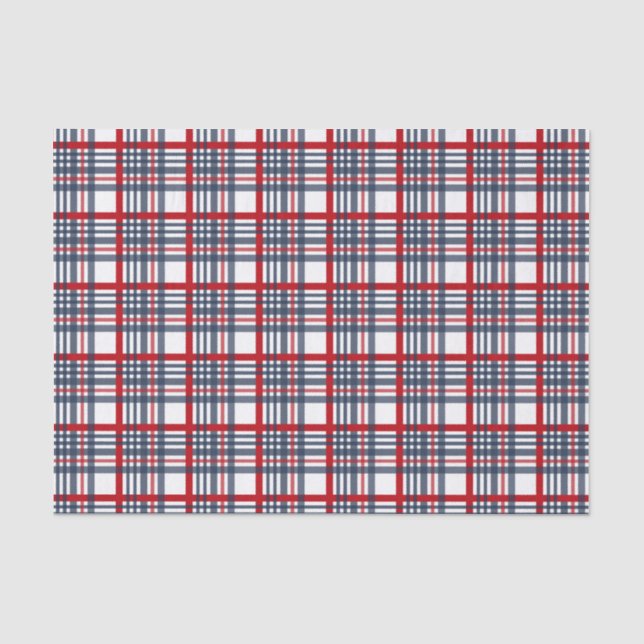 Plaid pattern tissue paper (Front)
