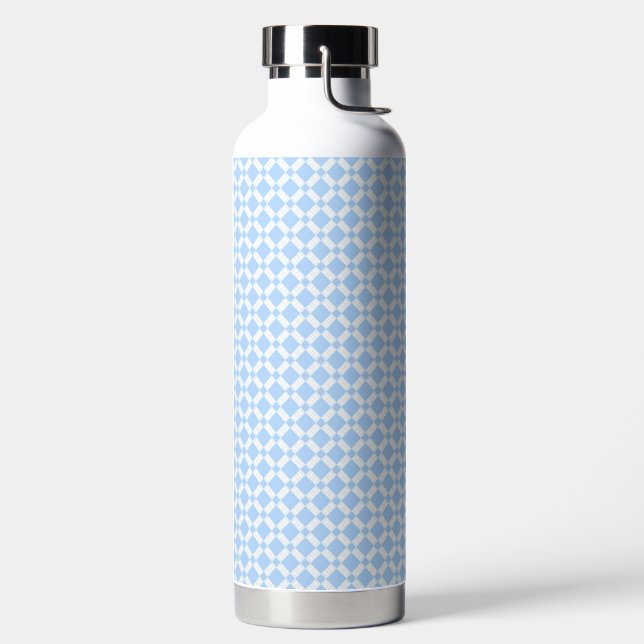 Plaid pattern water bottle (Left)