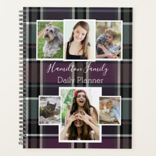 Plaid Photo Daily Planner - HAMbWG